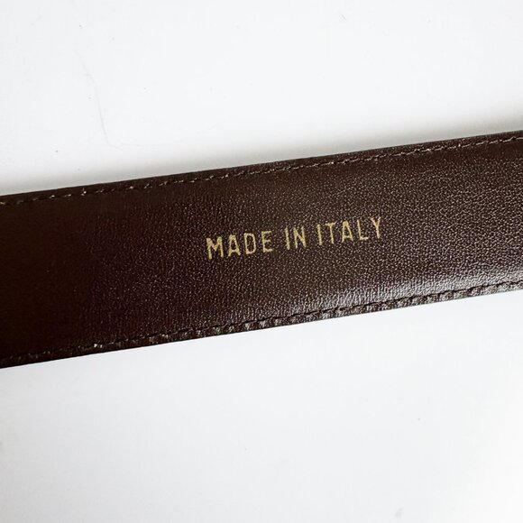 Stefano Vernizzi by Parma Belt Mens Diamante Brown Alligator - Picture 7 of 10